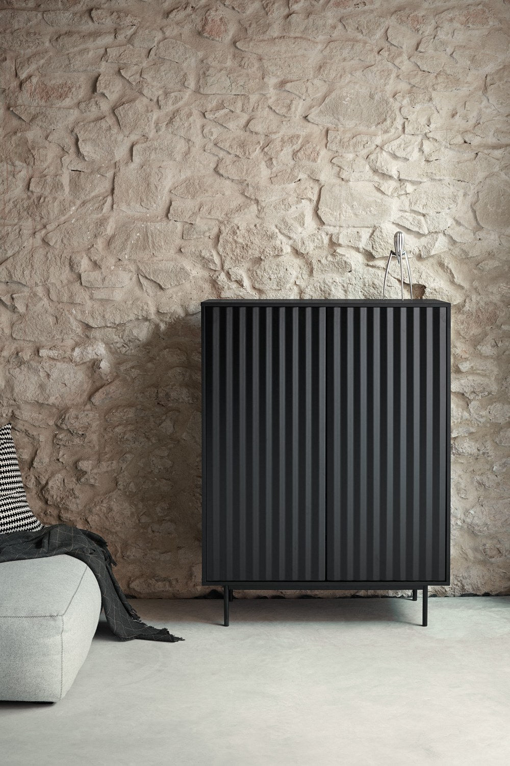 Mueble Auxiliar SIERRA 2P2C | Teulat - Negro (extra 1)
