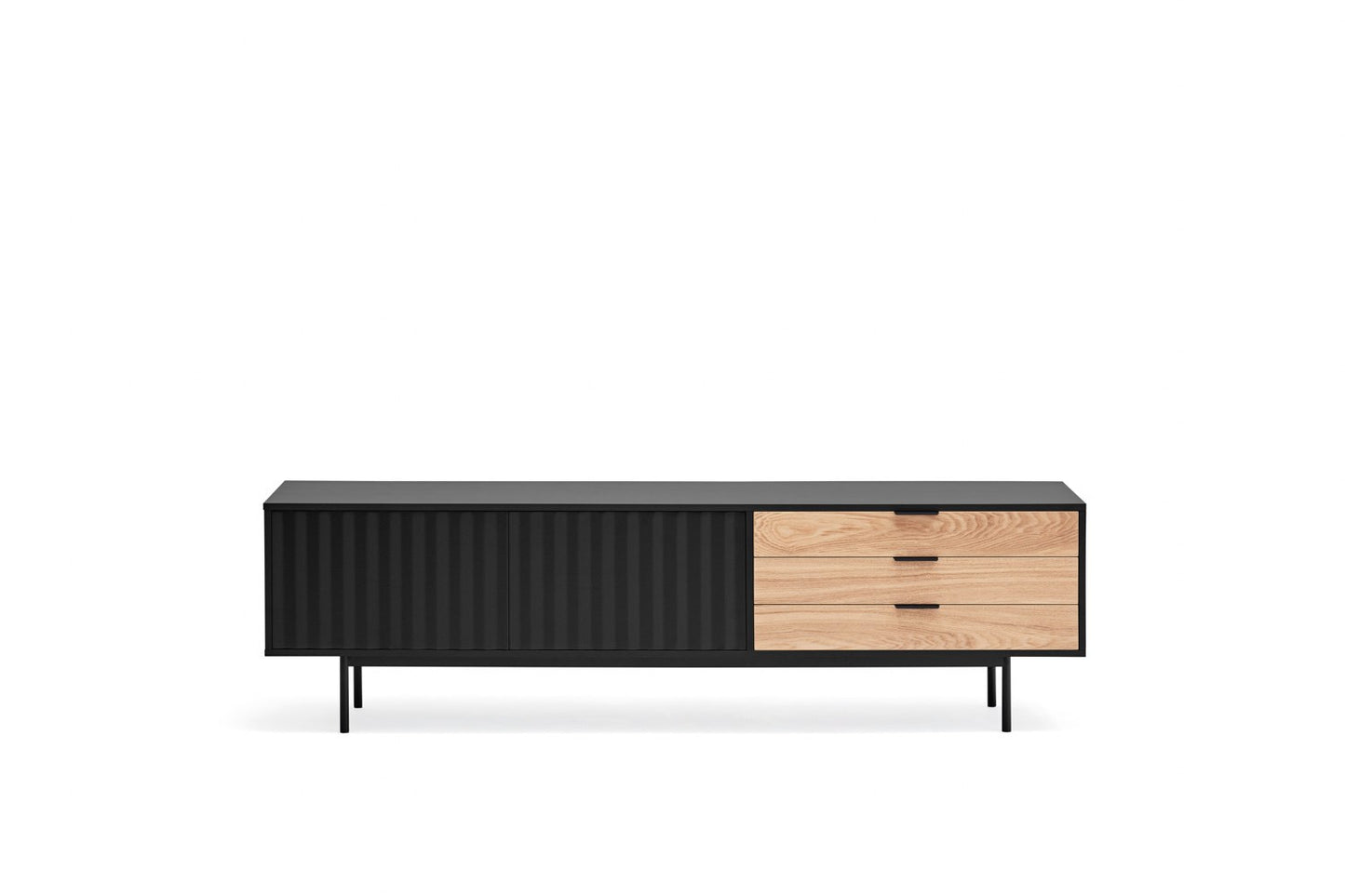 Mueble TV SIERRA 2P3C | Teulat - Negro