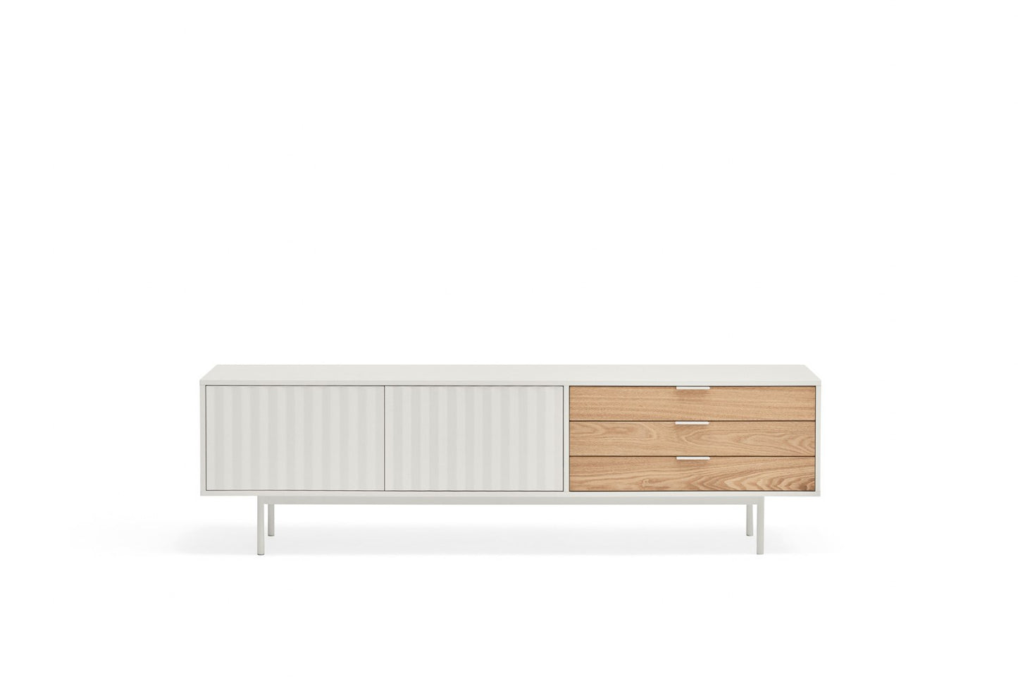 Mueble TV SIERRA 2P3C | Teulat - Blanco