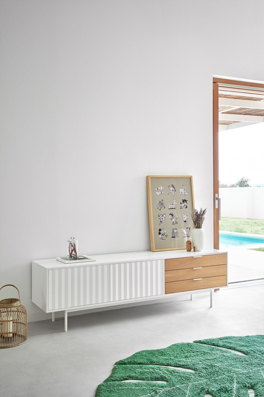 Mueble TV SIERRA 2P3C | Teulat - Blanco (extra 2)