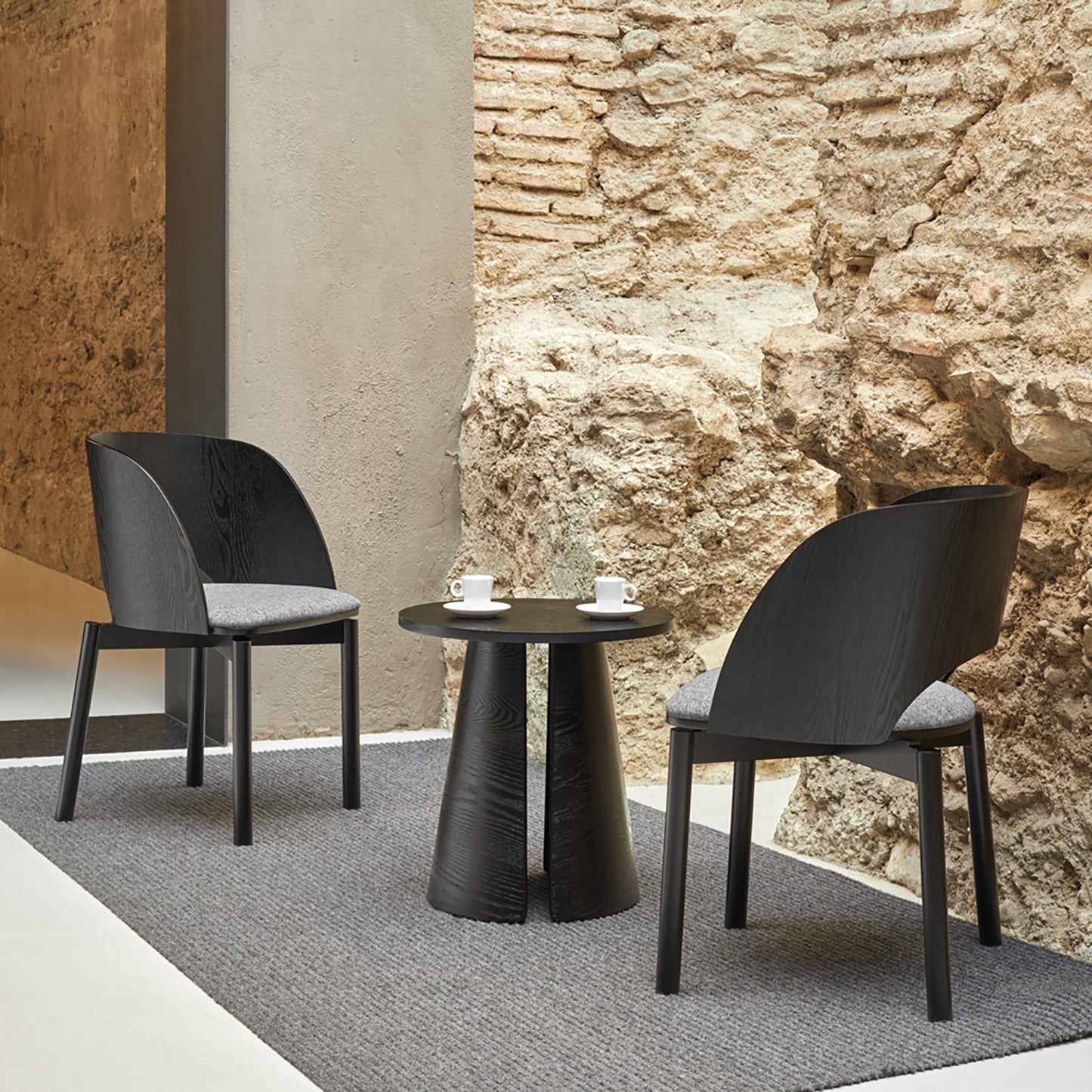Mesa Auxiliar Cep 50 cm | Teulat - Negro (vista extra)