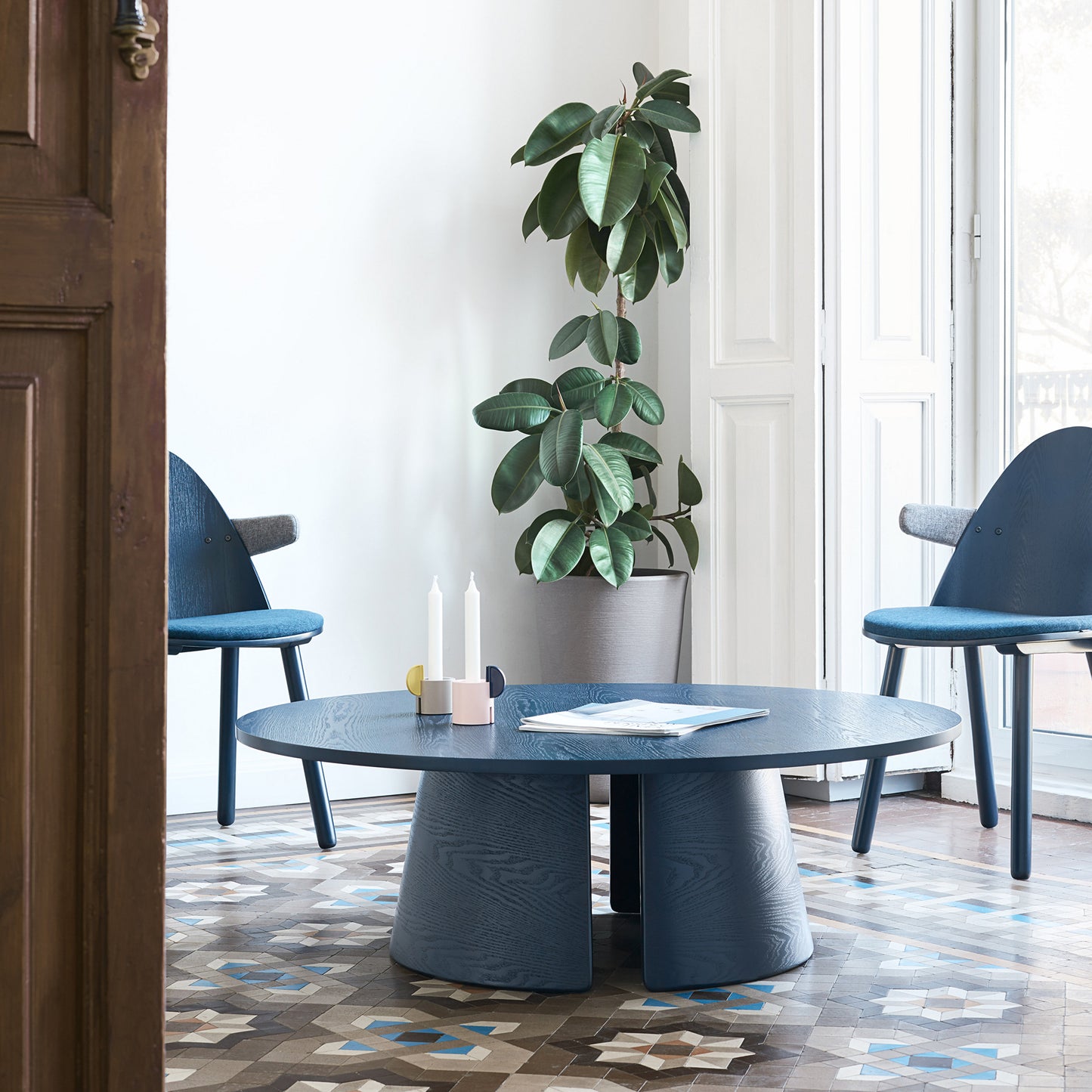 Mesa de Centro Cep 110 cm | Teulat - Azul