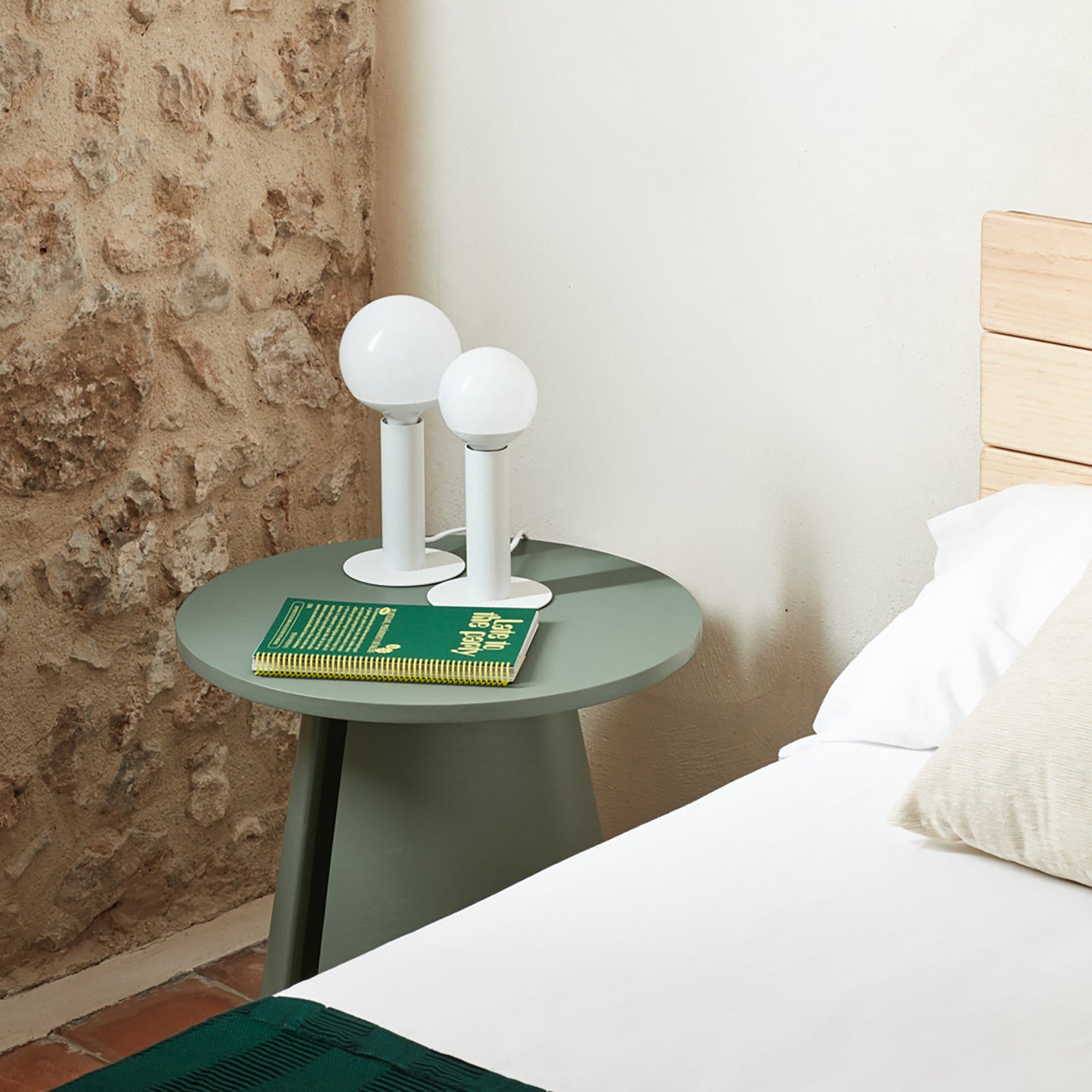 Mesa Auxiliar Cep 50 cm | Teulat - Verde (vista extra)