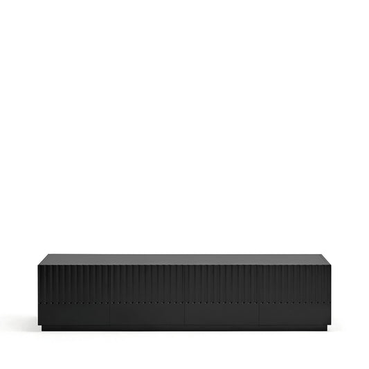 Mueble TV Doric contraste negro exterior antracita interior