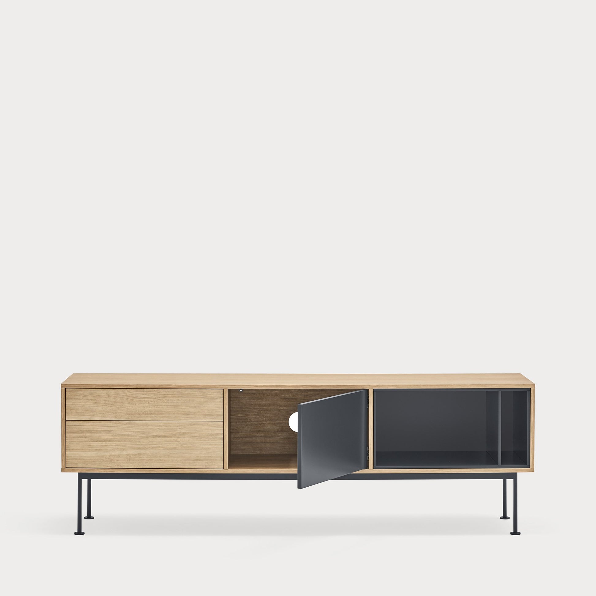 Mueble TV YOKO 1P2C | Teulat - Gris antracita (extra 1)