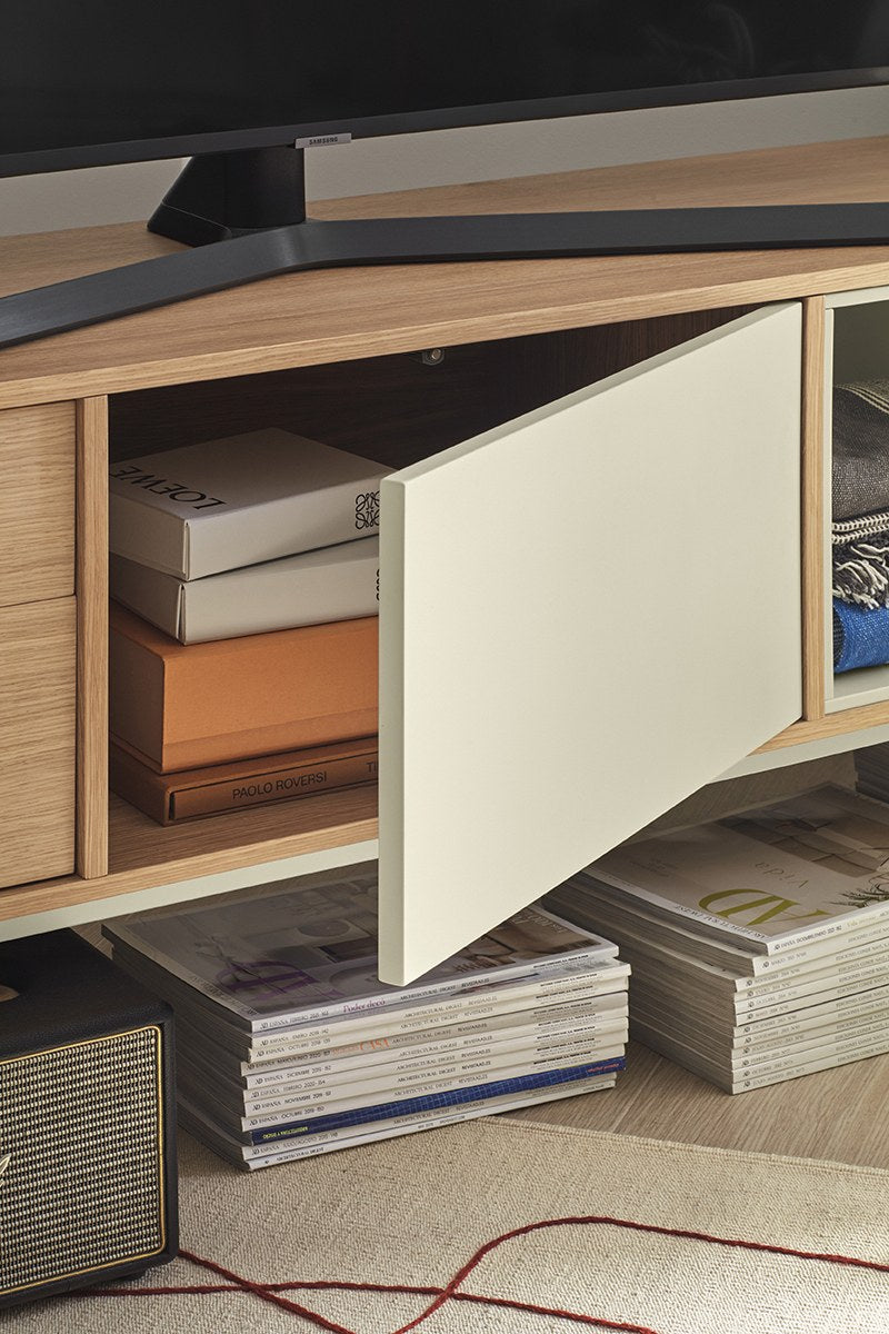 Mueble TV YOKO 1P2C | Teulat - Crema (extra 1)