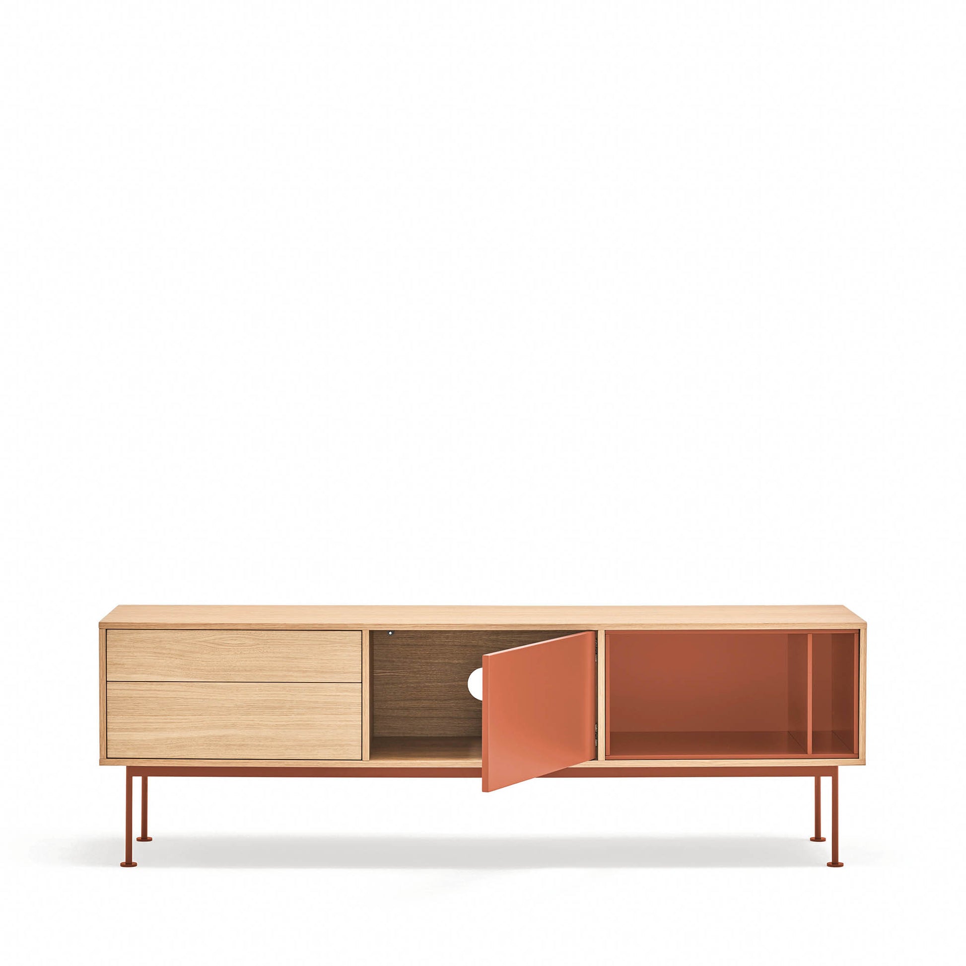 Mueble TV Yoko vista lateral - Diseño moderno Teulat