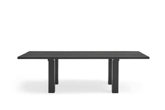 Banco Banda 260 cm en Pino Macizo | Teulat - Negro