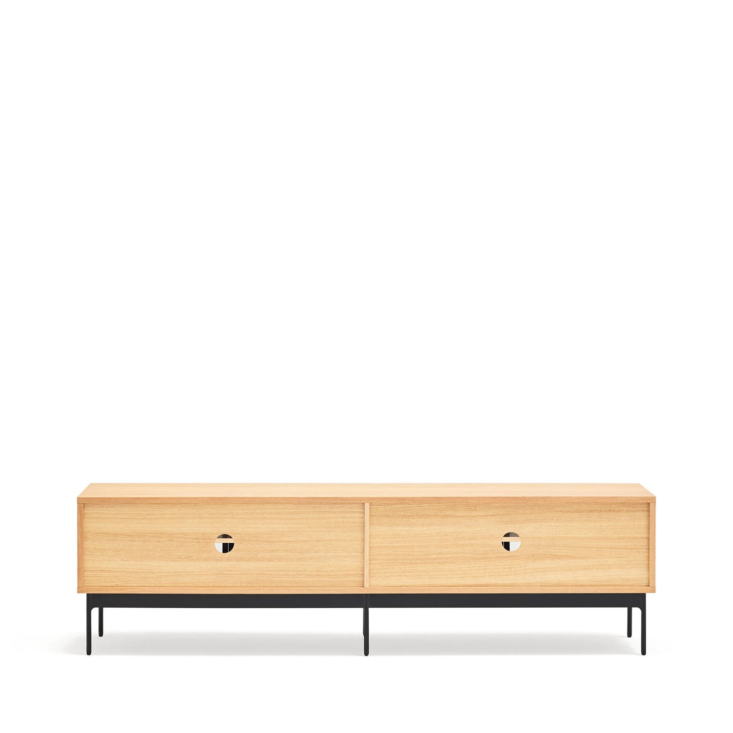 Mueble TV Blur acabado lacado natural detalle madera
