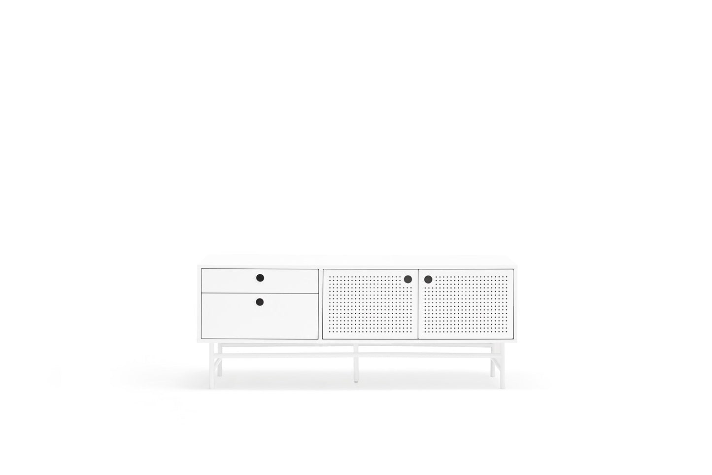 Mueble TV PUNTO 2P2C 140 cm | Teulat - Blanco