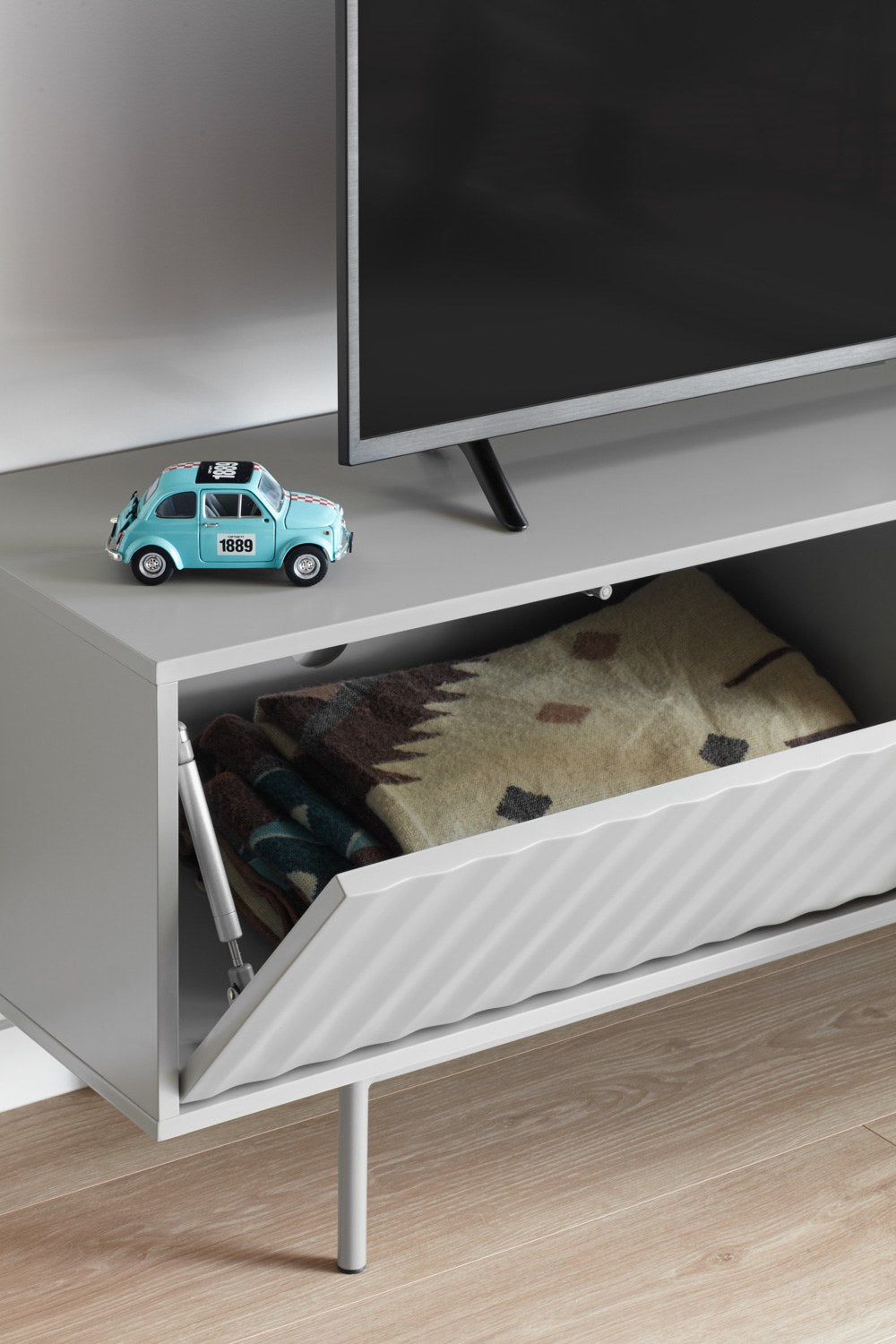 Mueble TV SIERRA 1P3C | Teulat - Gris claro (extra 1)