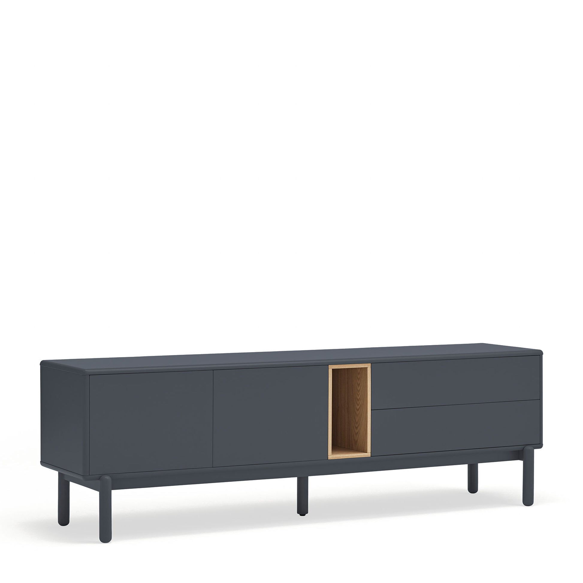 Mueble TV Corvo 2 estantes abiertos compartimiento especial