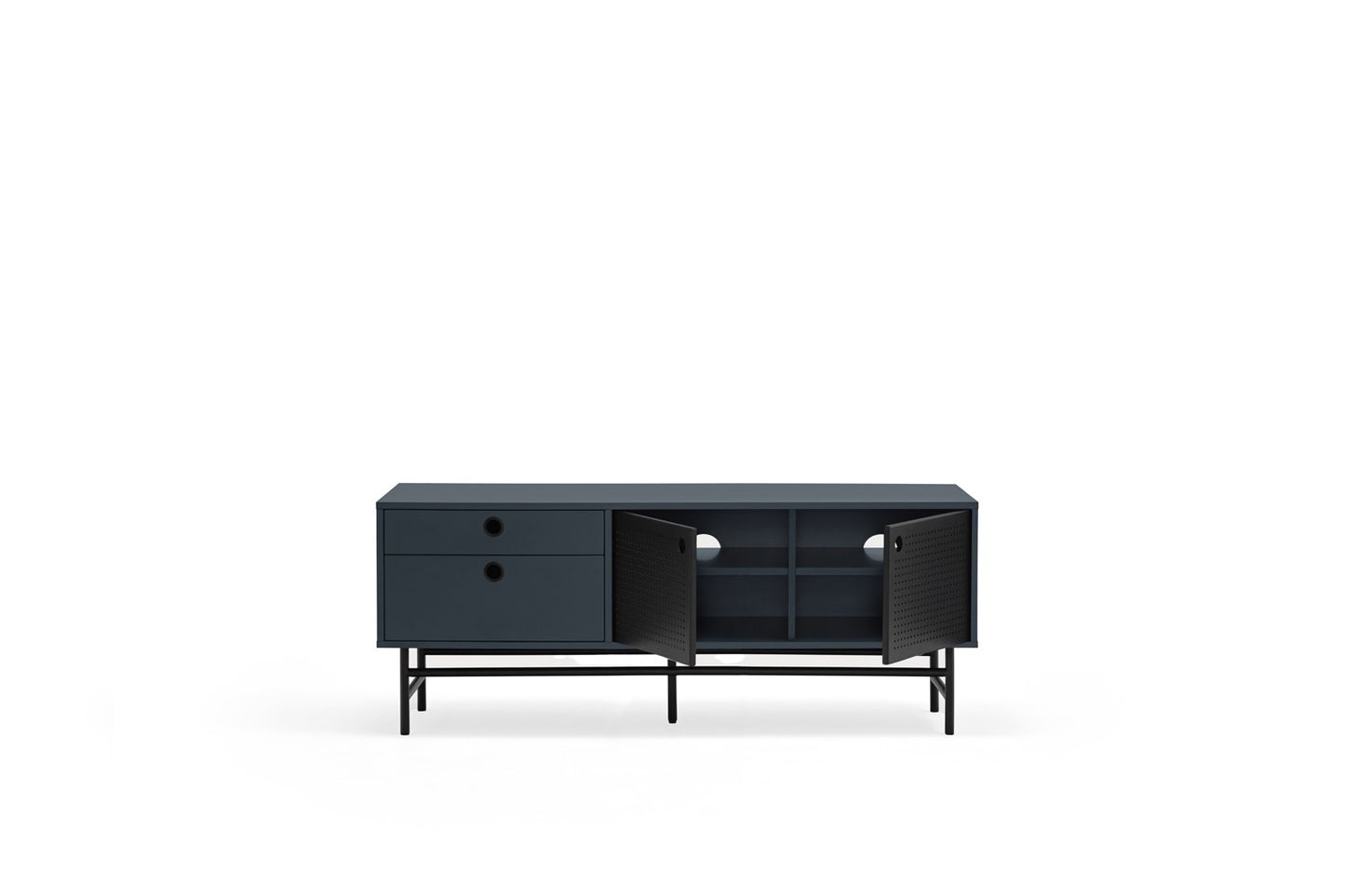Mueble TV PUNTO 2P2C 140 cm | Teulat - Negro/Azul-gr antracita (extra 2)
