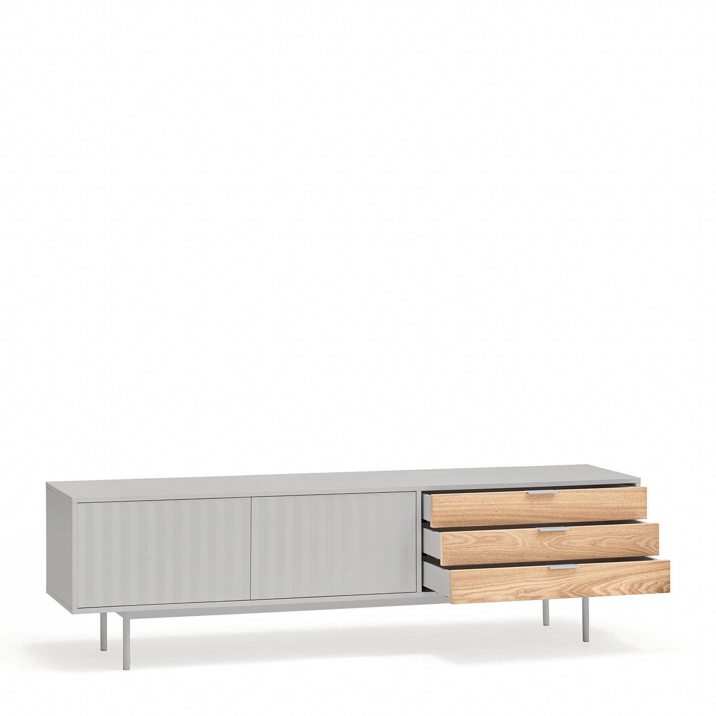 Mueble TV Sierra 3 estantes ajustables almacenamiento versátil