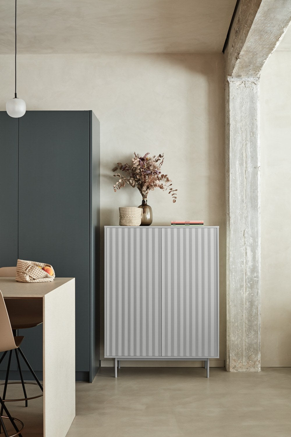 Mueble Auxiliar SIERRA 2P2C | Teulat - Gris claro (extra 1)