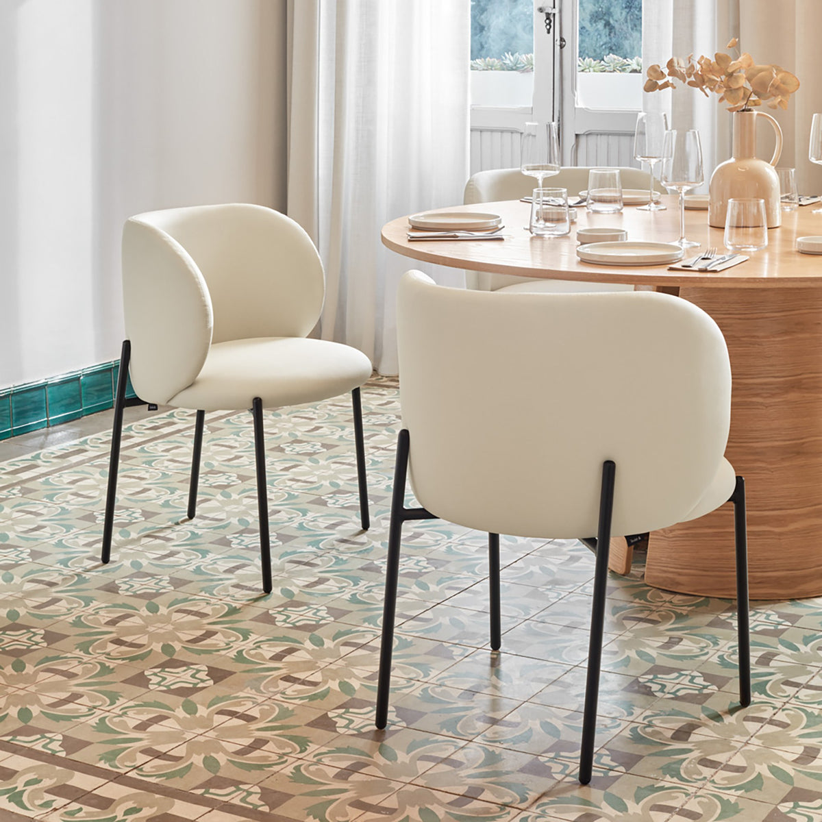 Silla MOGI Teulat Pata Caja | Aguskim - PU Beige