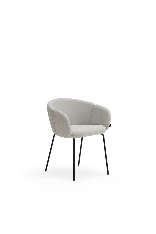 Silla Add con reposabrazos Teulat en gris claro