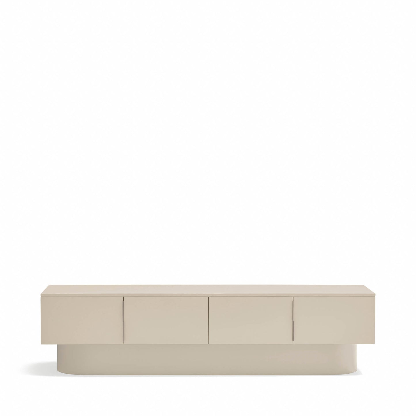 Mueble TV Totem detalle herrajes invisibles - Diseño limpio