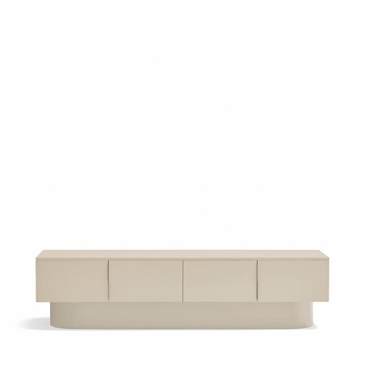 Mueble TV Totem detalle herrajes invisibles - Diseño limpio