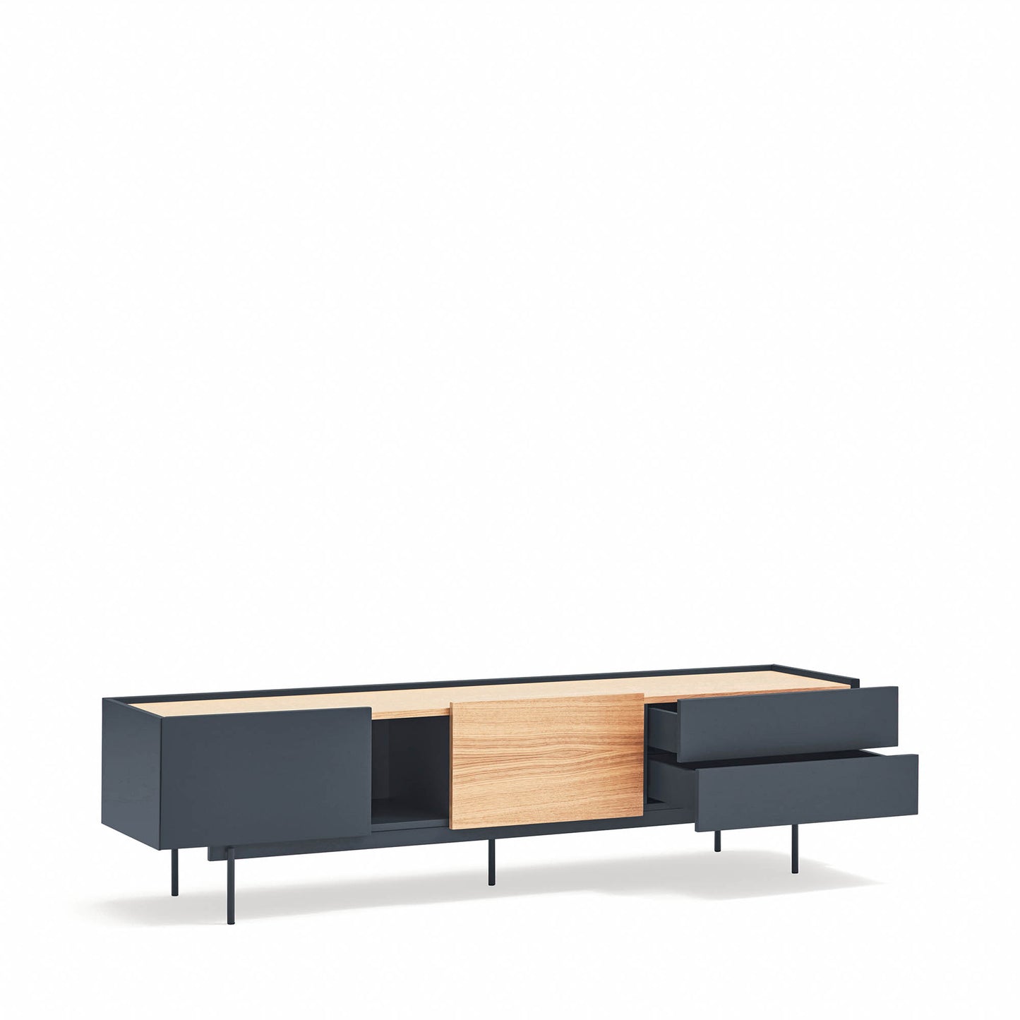 Mueble TV Otto detalle proporción equilibrada - Teulat