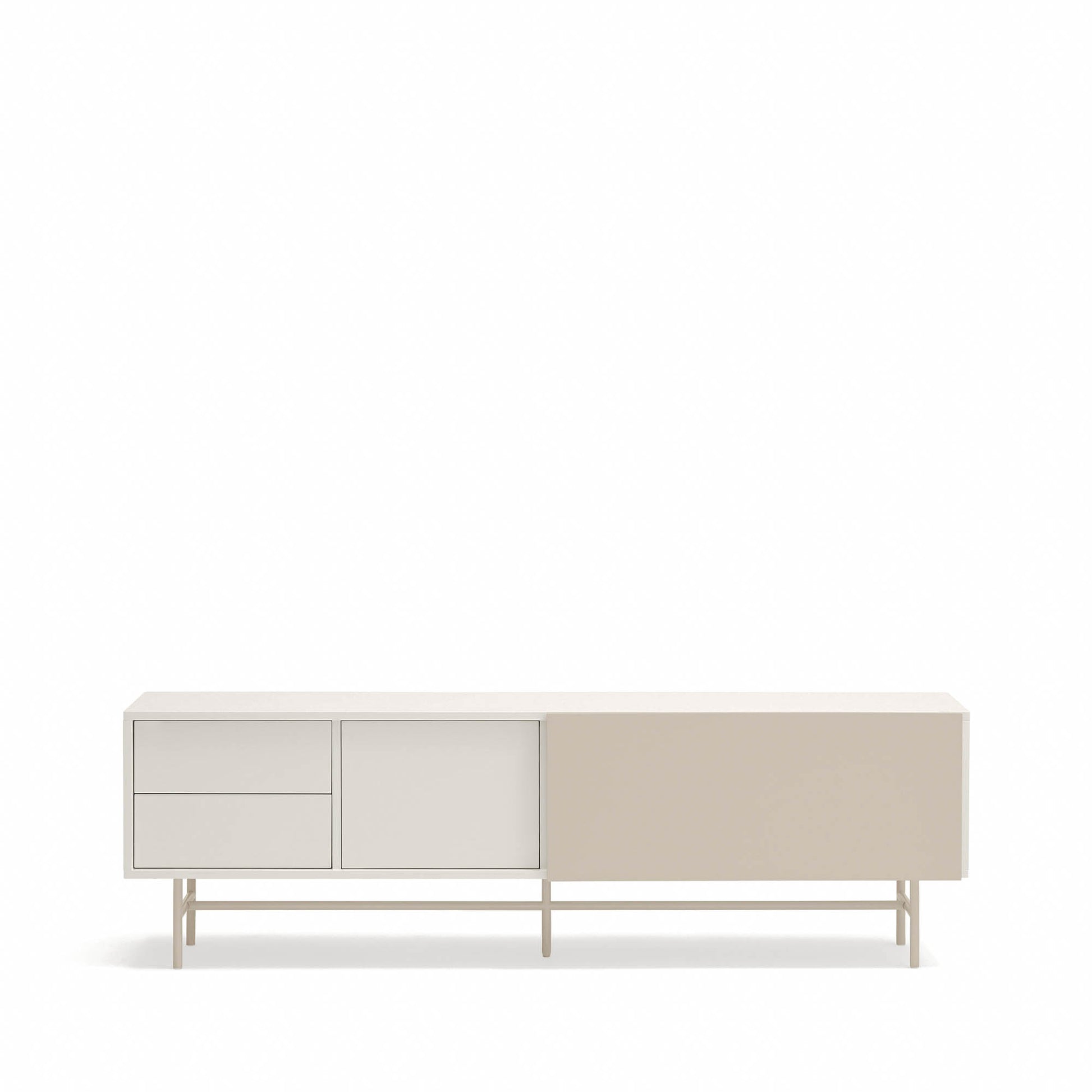 Mueble TV Nube detalle puerta corredera funcionamiento suave