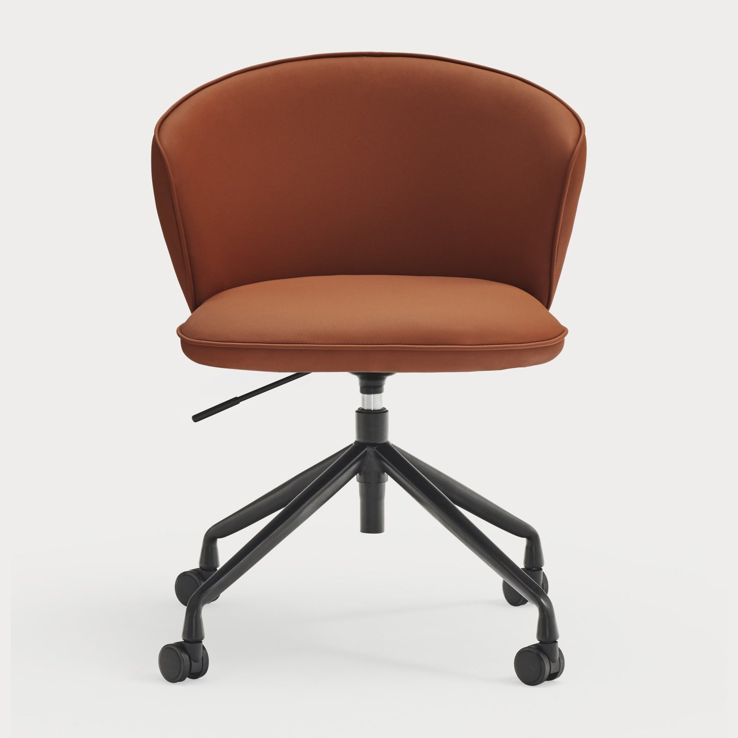 Silla ADD Teulat Pata con Ruedas | PerezOchando - PU Terracota