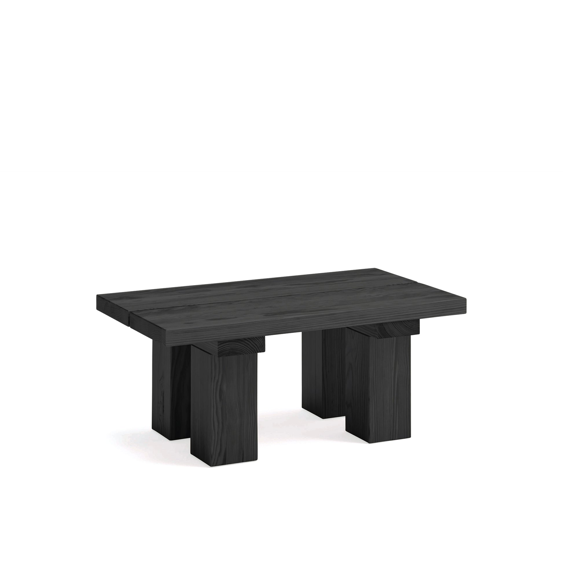 Mesa de Centro Banda en Pino Macizo | Teulat - Negro (vista extra)