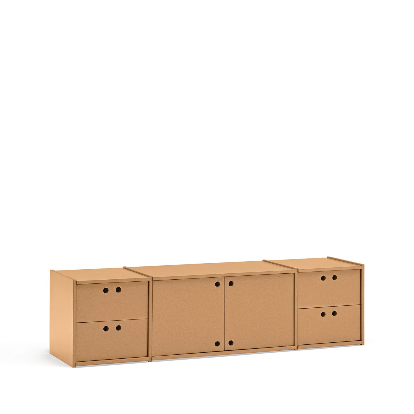 Mueble TV Wally ambiente moderno - MDF natural Teulat