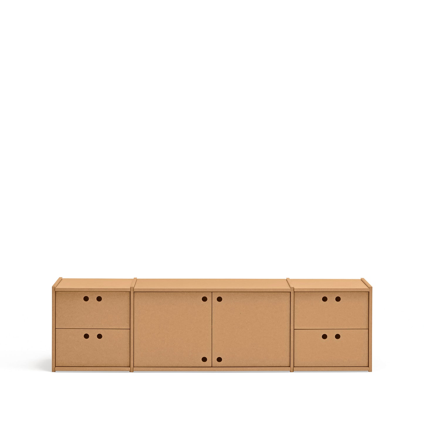 Mueble TV Wally Teulat - MDF natural 4 cajones
