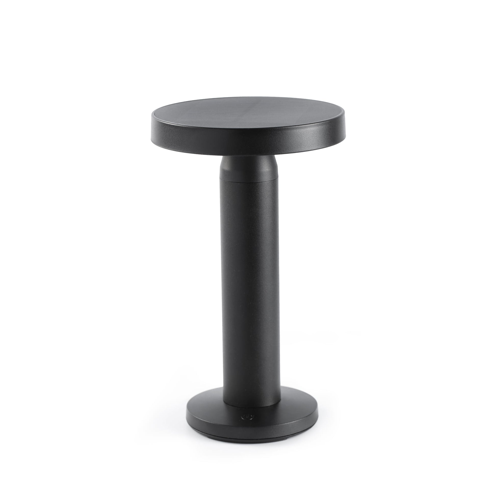 Lámpara de mesa solar exterior Faro CAIRO negra LED 2W 2700K
