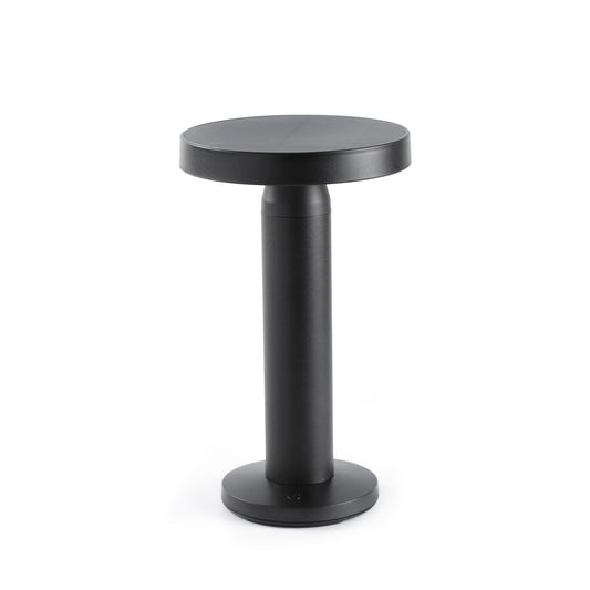 Lámpara de mesa solar exterior Faro CAIRO negra LED 2W 2700K
