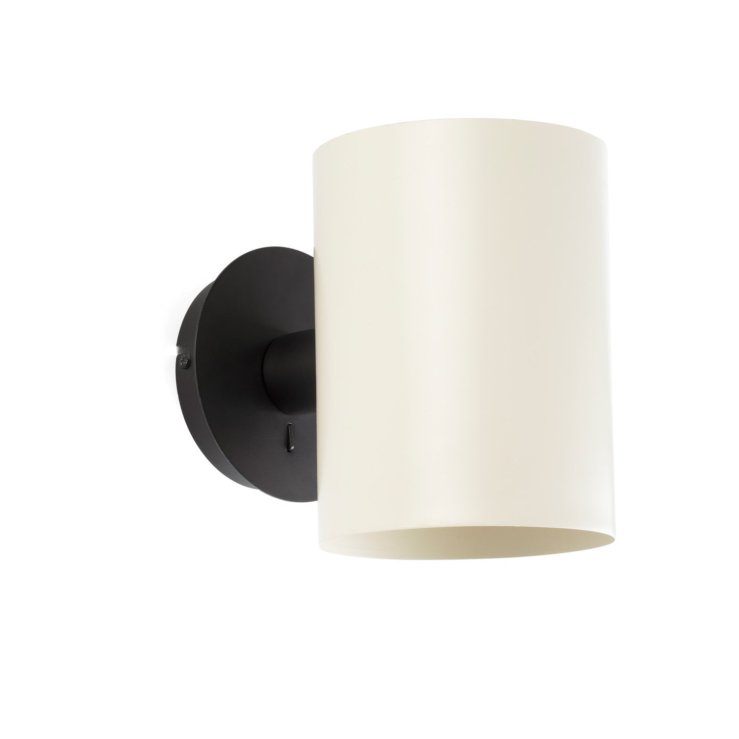 Aplique de Pared Faro Guadalupe Negro con Pantalla Beige - Foto Principal