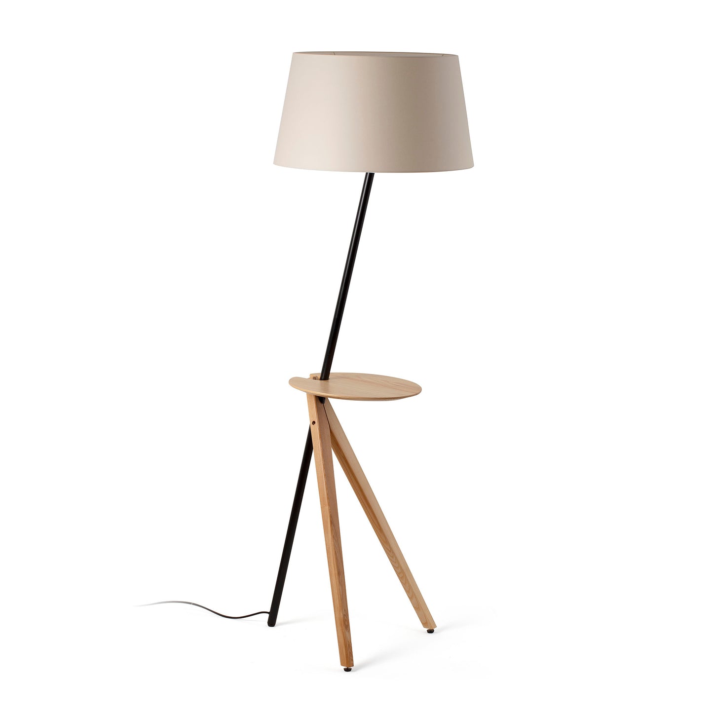 Lámpara de Pie Faro TREEWOOD Madera de Fresno Diseño Faro Lab 1xE27