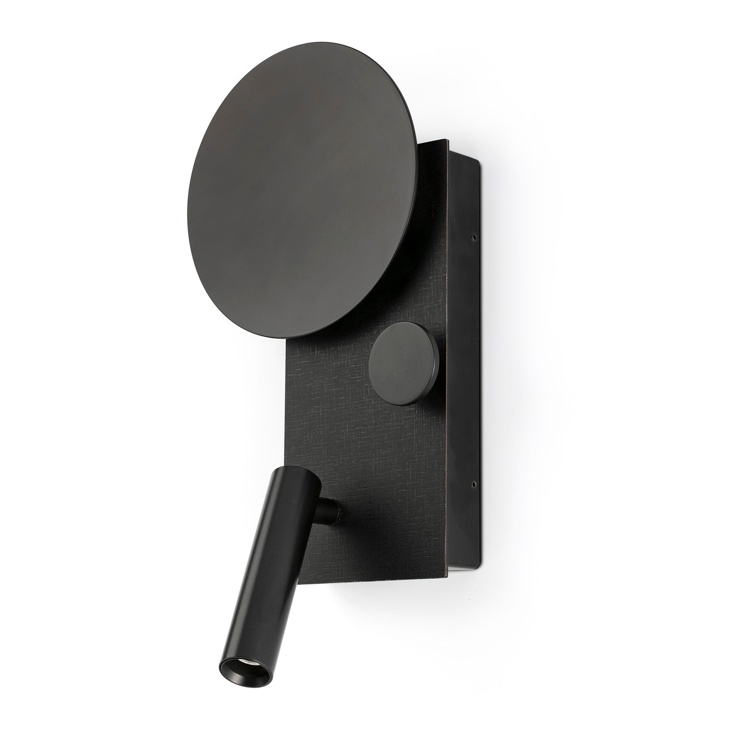 Aplique de Cabecero Faro Klee Negro LED 10W con Lector Orientable 3W - Detalle