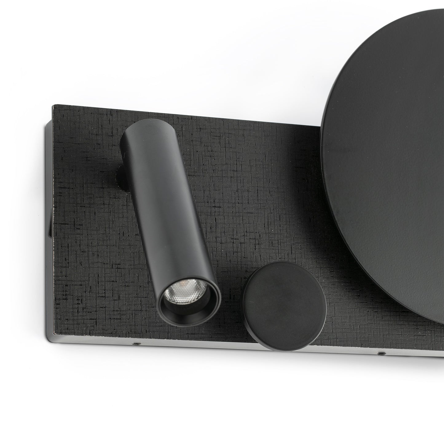 Aplique de Cabecero Faro Klee Negro LED 10W con Lector Orientable 3W - Detalle