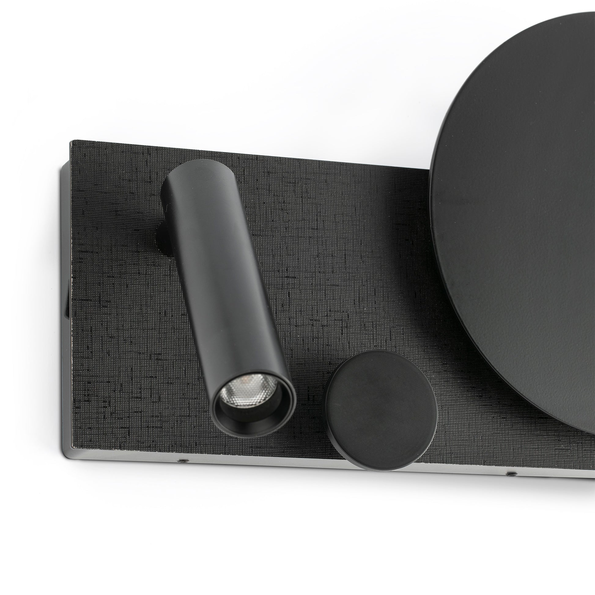 Aplique de Cabecero Faro Klee Negro LED 10W con Lector Orientable 3W - Detalle