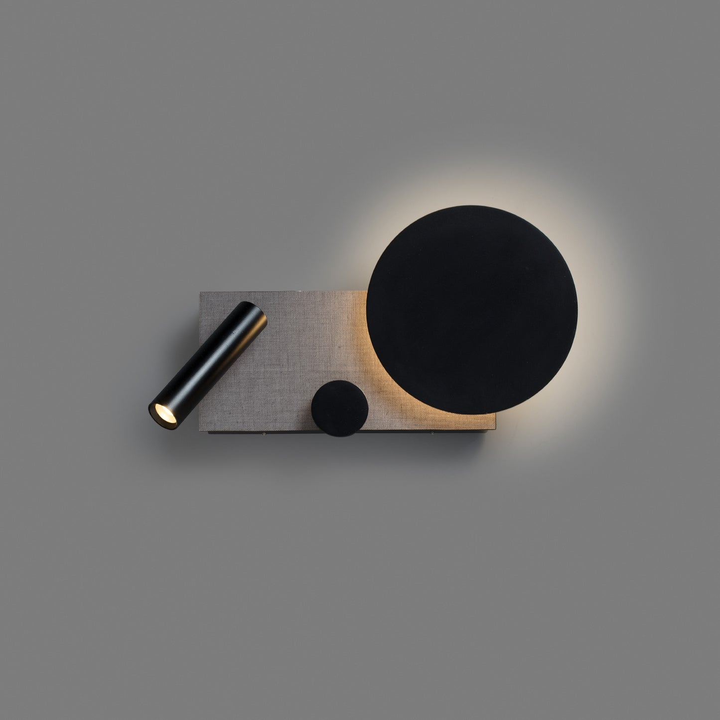 KLEE APLIQUE IZDO GRIS LED10W LECTOR 3W 2700K