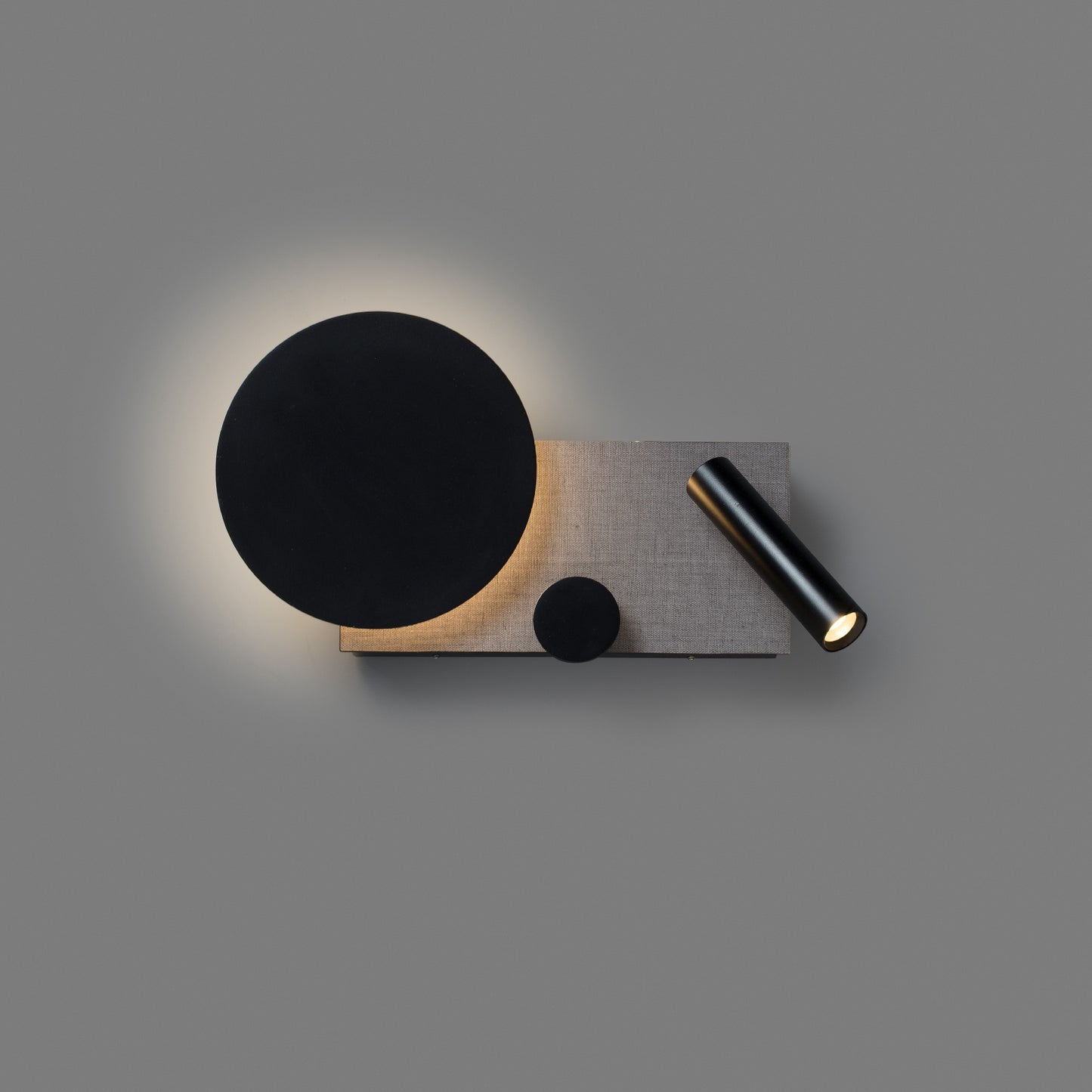 KLEE APLIQUE IZDO GRIS LED10W LECTOR 3W 2700K