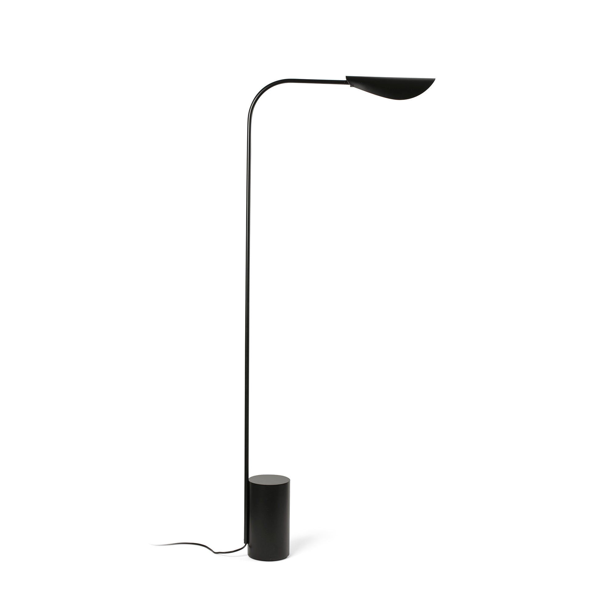 Lámpara de Pie de Salón Faro Liggera Negro Mate con Esfera Opal - Foto Principal