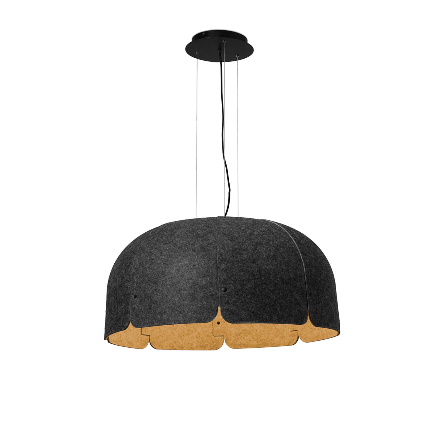 Lámpara Colgante Acústica Fonoabsorbente Faro MUTE Ø80cm Diseño Nahtrang LED 24W