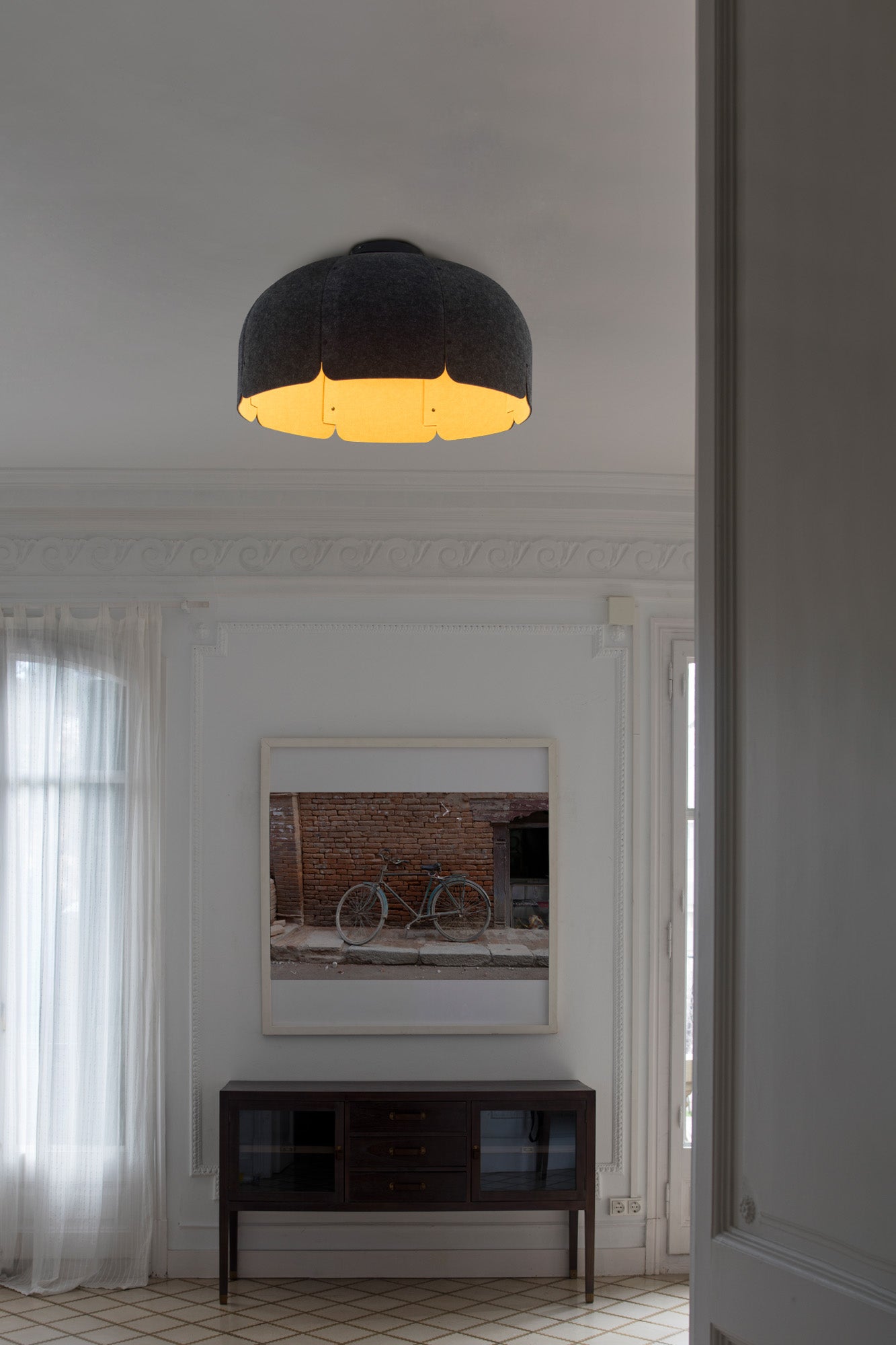 Lámpara Colgante Acústica Fonoabsorbente Faro MUTE Ø80cm Diseño Nahtrang LED 24W