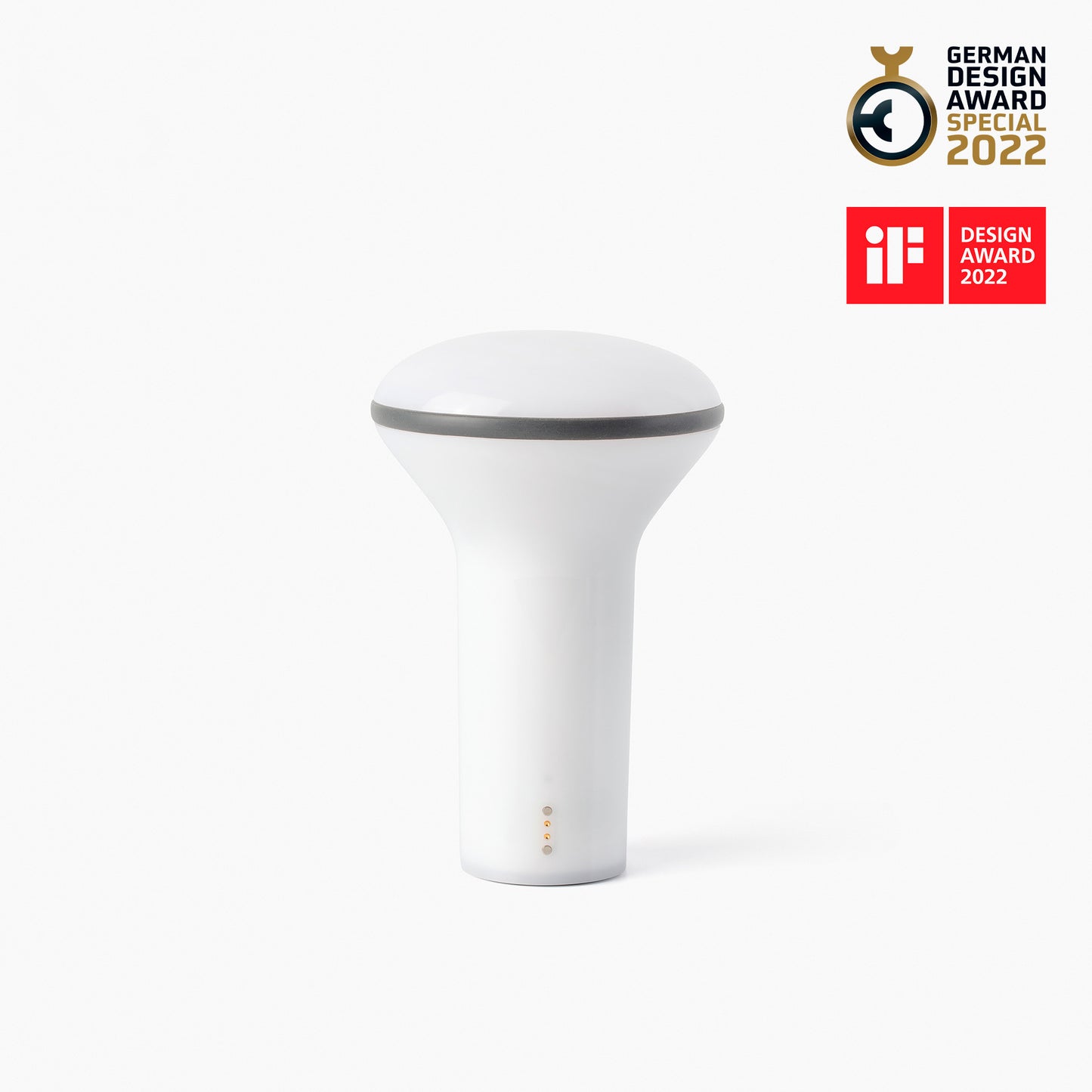 Lámpara Portátil Faro Buddy Blanco y Gris LED 3W con Batería Recargable - Foto Principal