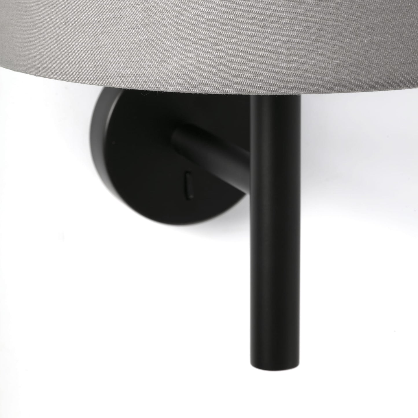 Aplique WINDSOR Faro negro con pantalla gris