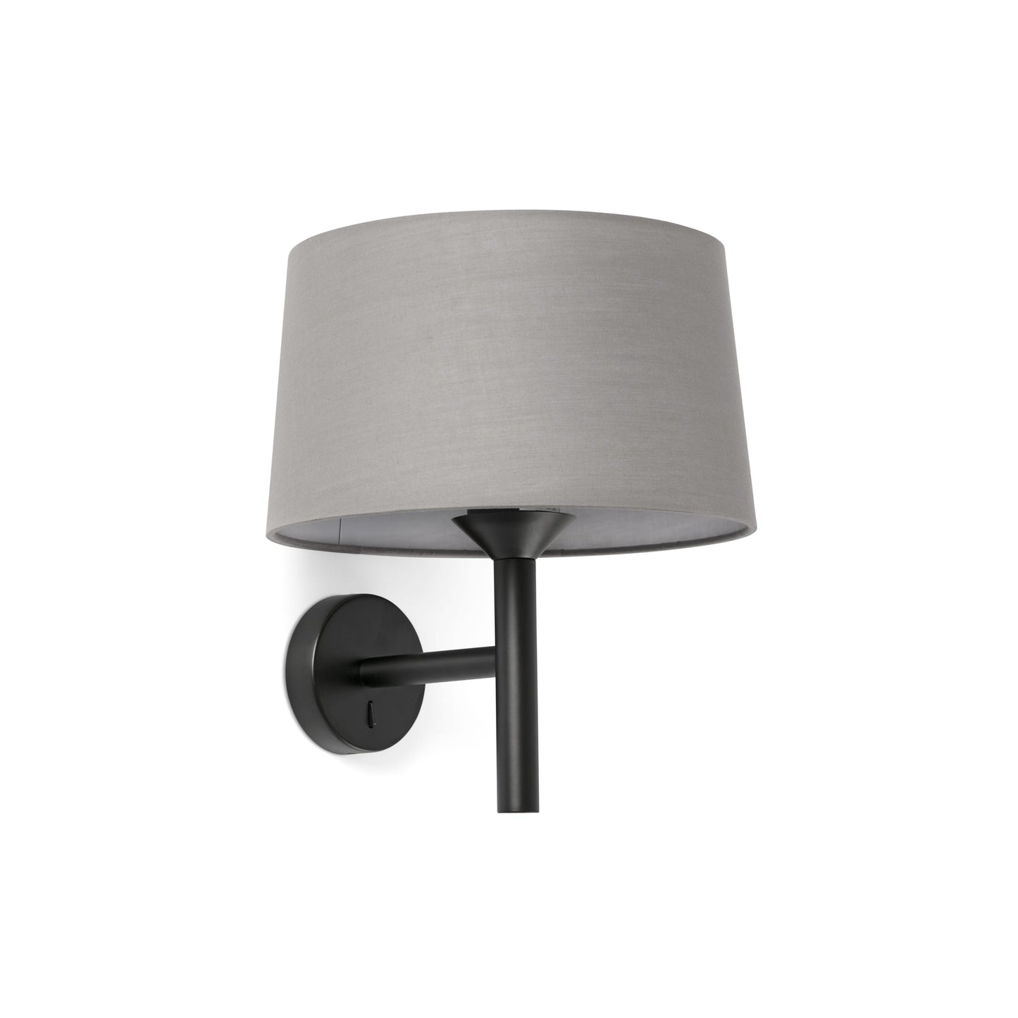 Aplique WINDSOR Faro negro con pantalla gris