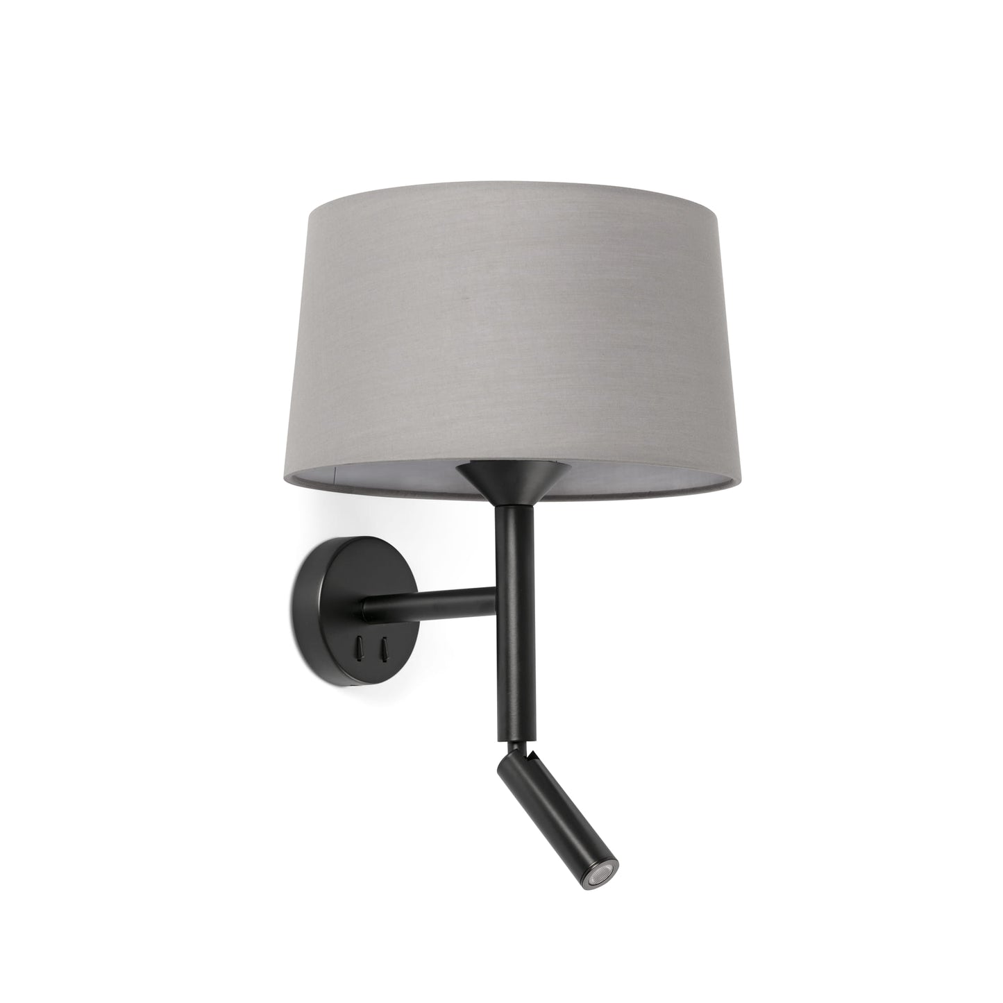 Aplique WINDSOR Faro blanco con lector LED y pantalla de lino
