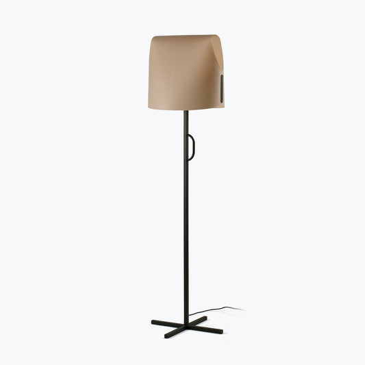 Lámpara de Pie Faro LUANG Pantalla Papiro y Lino Diseño Faro Lab 1xE27 H140cm