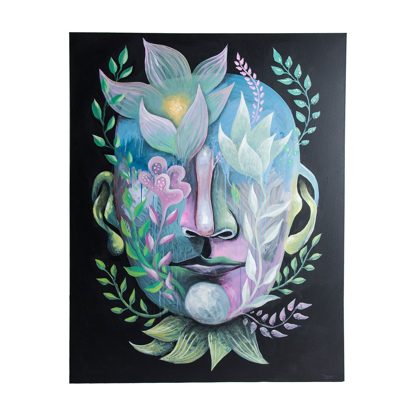 Lienzo Noah Multicolor 120x150 cm | Tonos Naturales Artesanal