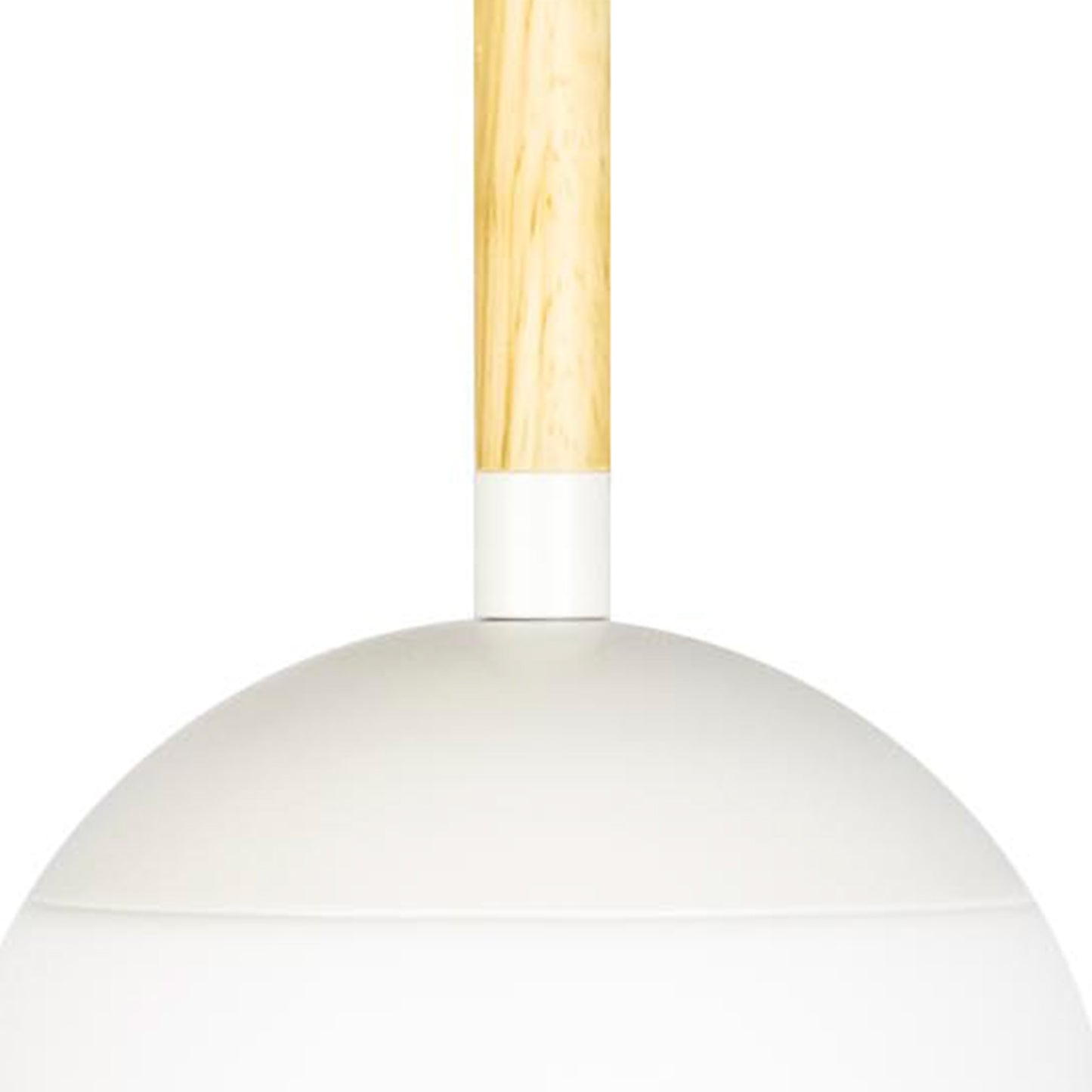Lámpara Colgante Faro MINE Madera de Haya y Vidrio Opal Diseño Nahtrang