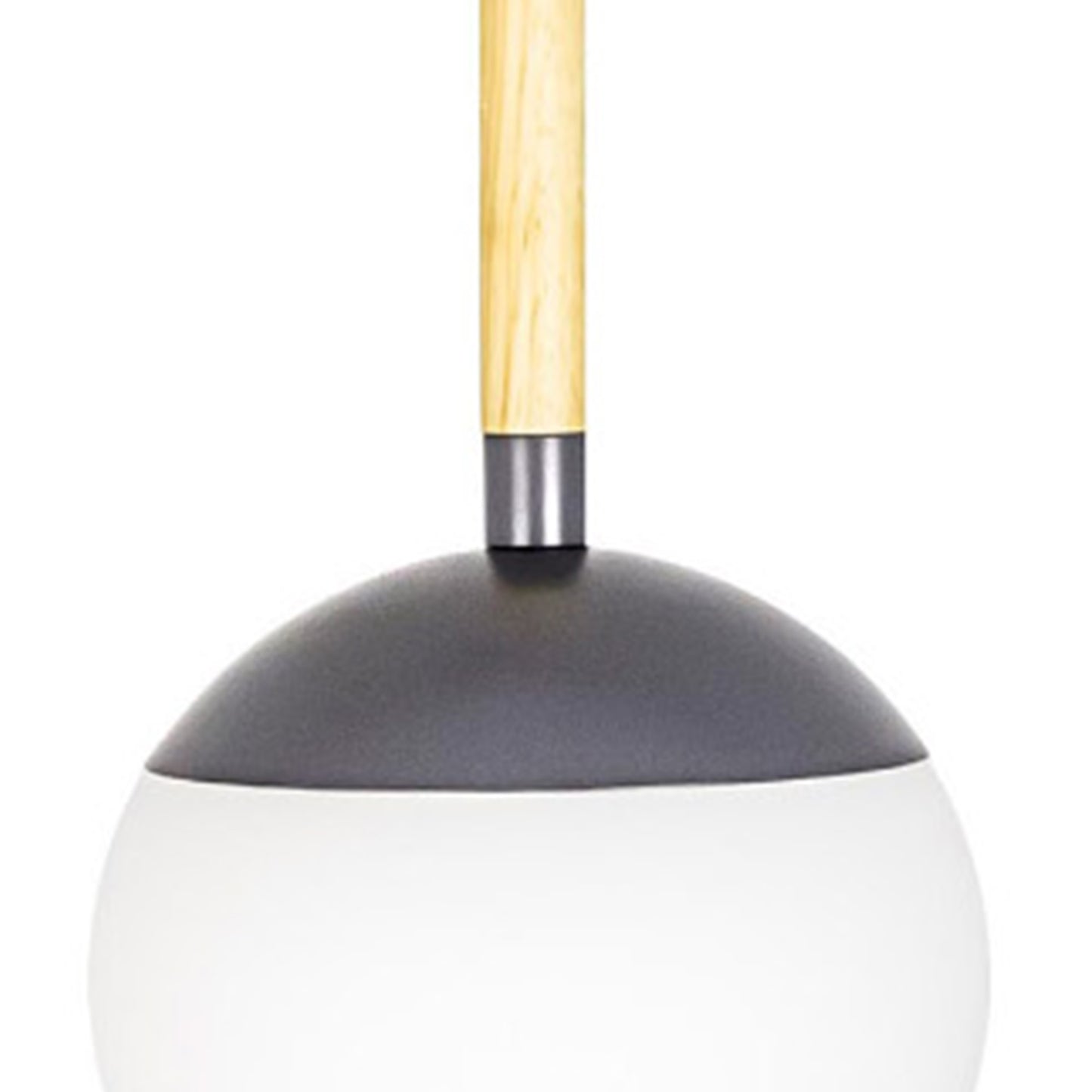 Lámpara Colgante Faro MINE Madera de Haya y Vidrio Opal Diseño Nahtrang