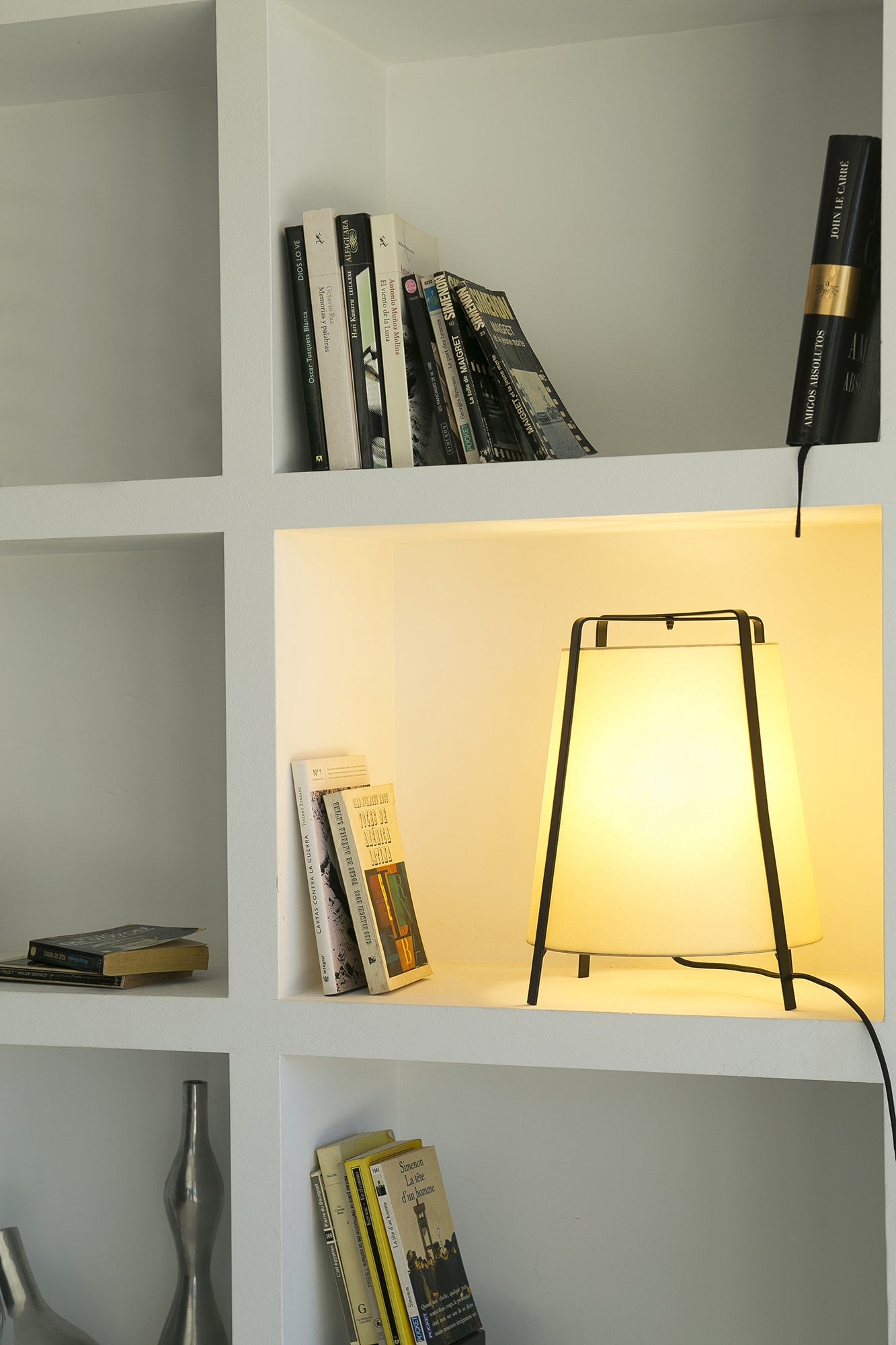 Lámpara Faro AKANE Papiro y Madera Japandi Diseño Pepe Llaudet 1xE27